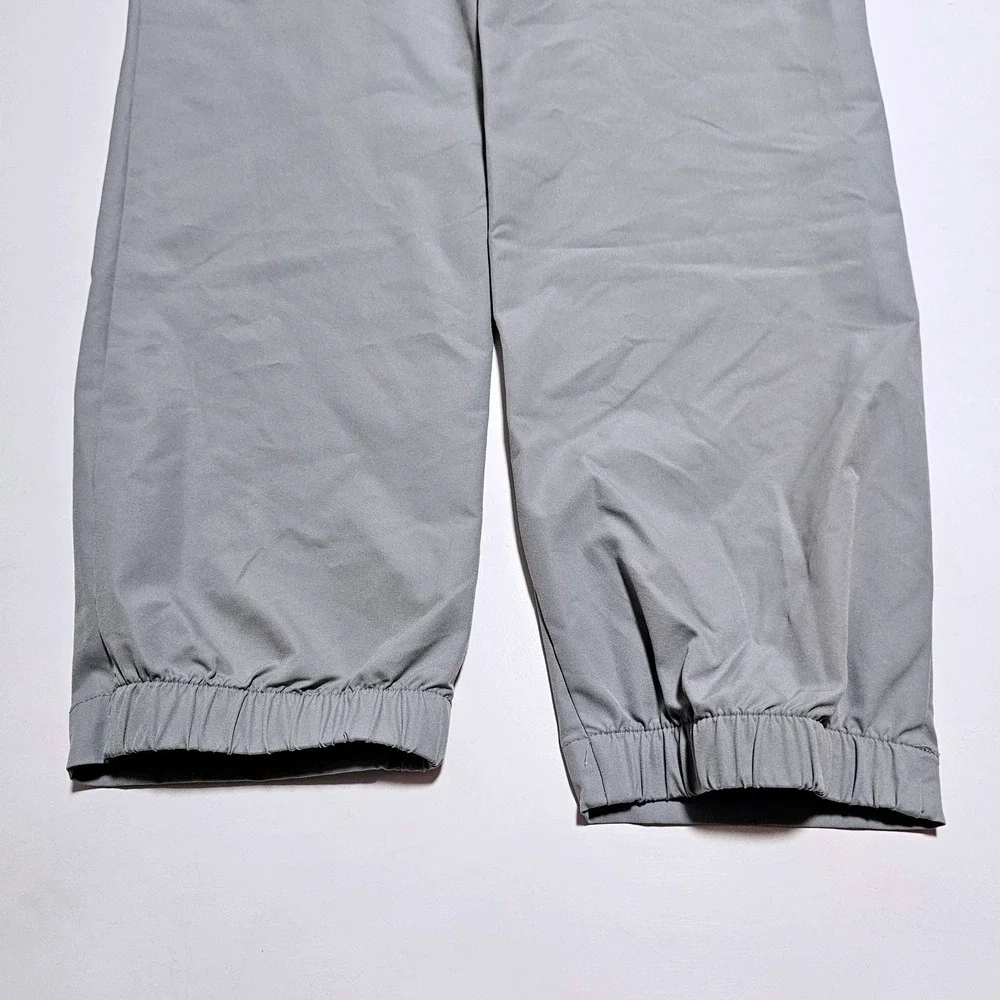 Banana Republic Men Performance Jogger Pants Light Grey Size 34 Tech Stretch New